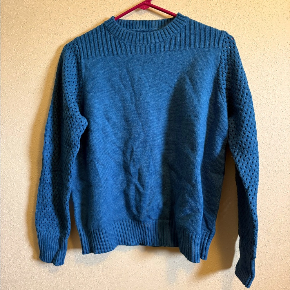 women’s medium sweater teal blue